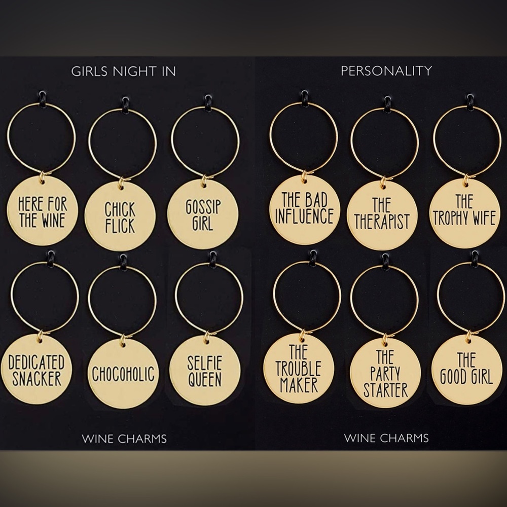 Drinkware charms! Party fun!🎉